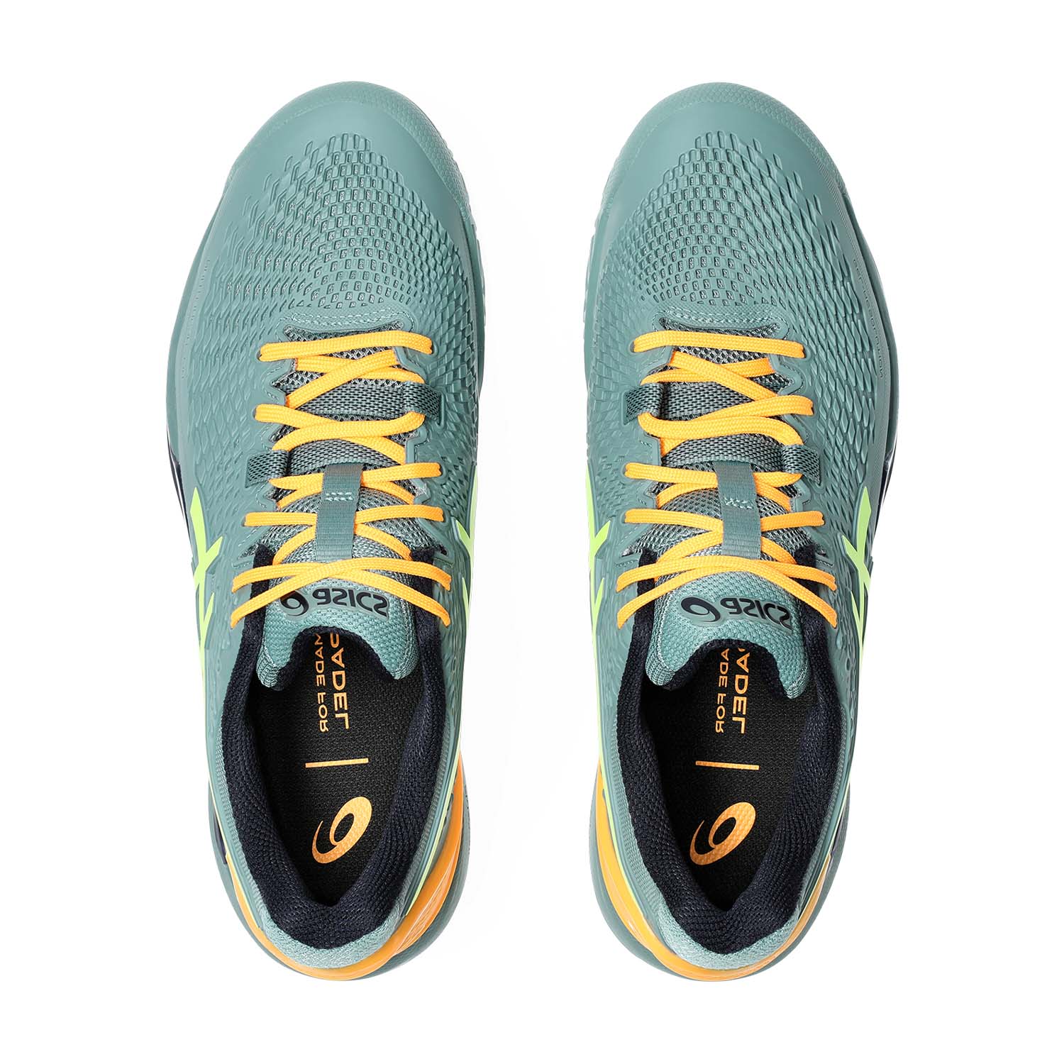 Gel Resolution 9 Padel (Celadon/Safety Yellow)