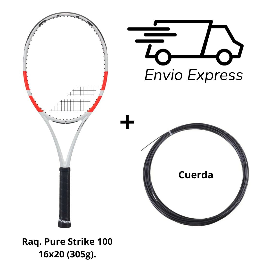 Raqueta Babolat Pure Strike 100 (305g.) 16x20 + Cuerda + Envio