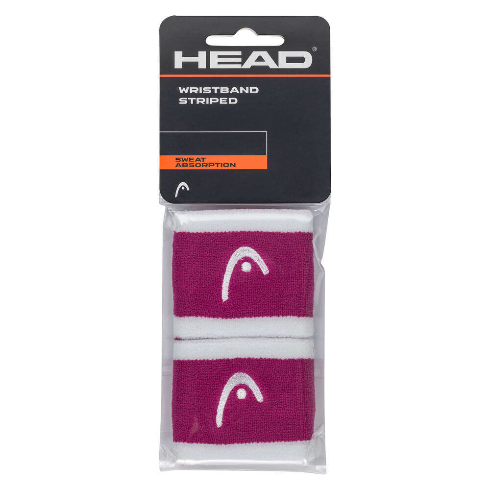 Muñequera Head Striped (Vivid Pink White 2.5)